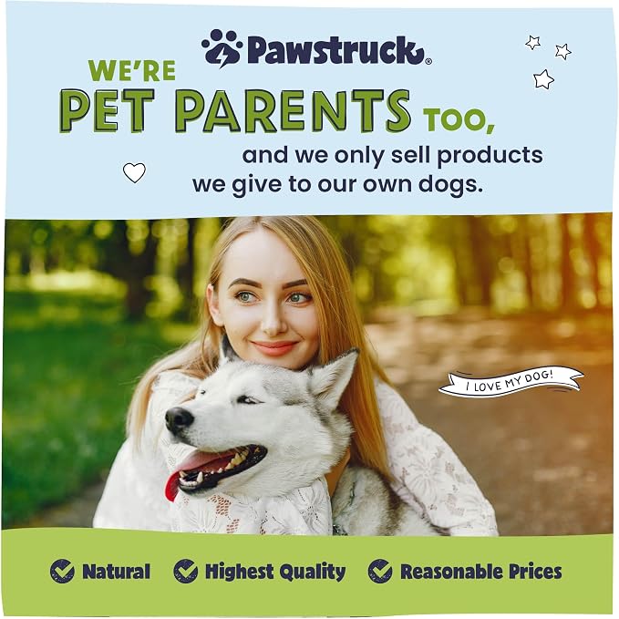 Pawstruck Natural 7-9” Beef Tendon Chew Sticks for Dogs – Premium Rawhide-Free, Single Ingredient, High Protein, Low Odor Dental Treat – 10 Count – Packaging May Vary