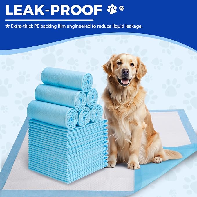 50 Count Extra Large Dog Pee Pads 30" x 36", Super Absorbent & Leak-Proof Large Puppy Pads Fast-Drying, 50 Pack XXL Potty Pee Pads for Dogs, Puppies, Doggy