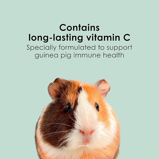Kaytee Timothy Complete Guinea Pig Food, Made with Timothy Hay, High in Fiber, Supports Dental Health and Digestion, Long-Lasting Vitamin C, 25 Pounds