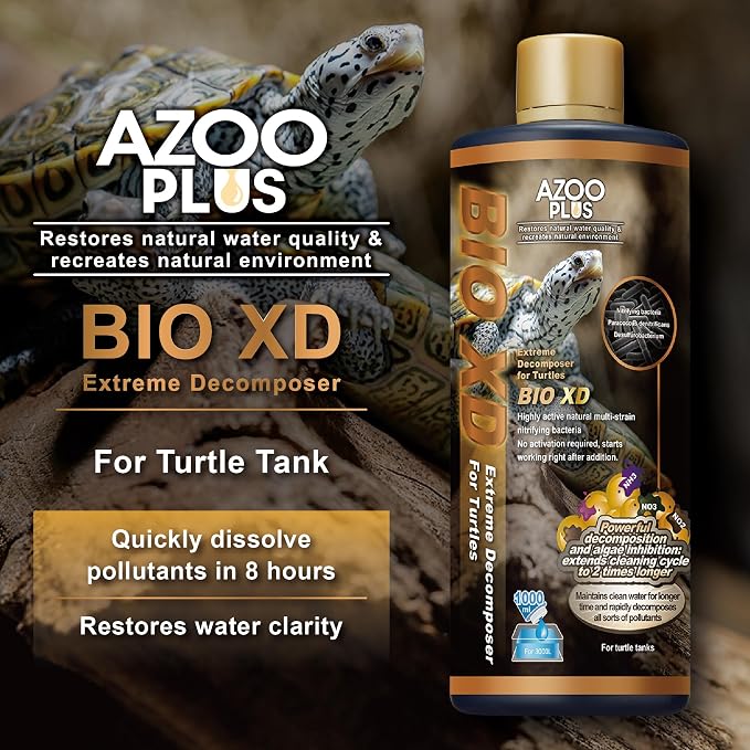 AZOOPLUS BIO XD Extreme Decomposer Nitrifying Bacteria for Turtle Tank 33.8 Ounces