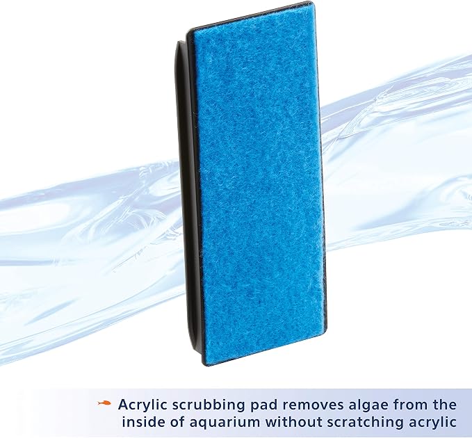 Aqueon Aquarium Algae Scraper, Fish Tank Cleaning Magnets for Glass/Acrylic, Medium (Pack of 3)