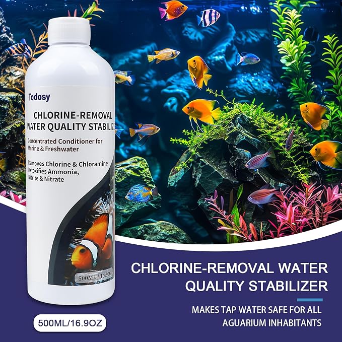 Aquarium Water Regulator and dechlorinator - 16.91 Ounce for Freshwater and Marine Aquariums (500ML / 16.91OZ)