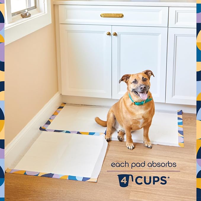 Pet Life Unlimited Create-a-Size Puppy Pads, Pee Pads for Dogs, Dog TrainingPads - Fragrance Free DogPads, - Made in The USA - 22" x 22" - 50 Count (Pack of 4)