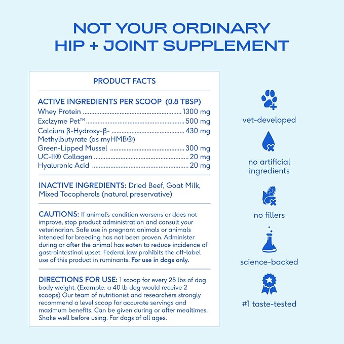 Native Pet Mobility & Radiance Pack: Hip & Joint Supplement for Dogs - Supports Joints, Cartilage, Muscles & Anti-Inflammatory - 30 Scoops & Omega 3 Fish Oil for Dogs Skin, Coat & Joints 8 Oz
