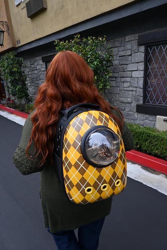 Travel Cat x Argylle Replica Backpack Carrier and Travel Cat & Stray Cat Harness and Leash Set