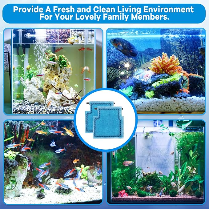 xbbwmrs 9 PCS Aquarium Filter Cartridge Compatiable with Aqua-Tech Filters (EZ-Change #1) Fish Tank Filter Cartridge Compatiable with Aqua-Tech 5-15 Power Filters
