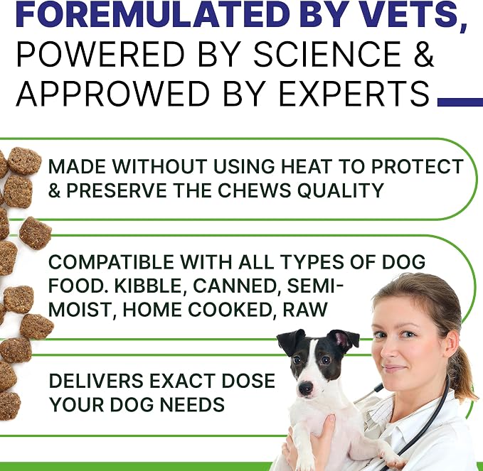 Allergy Relief Dog Chews - Itchy Skin Relief w/Probiotics + Omega 3 + Colostrum - Seasonal Allergies - Anti-Itch Treats - Skin&Coat + Immune Supplement - Made in USA - Chicken Flavor -120Ct