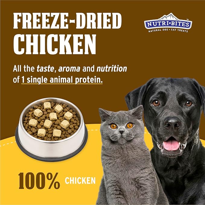 Natural Chicken Meal Topper for Dogs and Cats - Enhances Coat, Immunity, and Joint Health - 1 Pack - Premium Pet Food Supplement with Omega-3 - Wholesome and Delicious Nutrition for Happy Pets