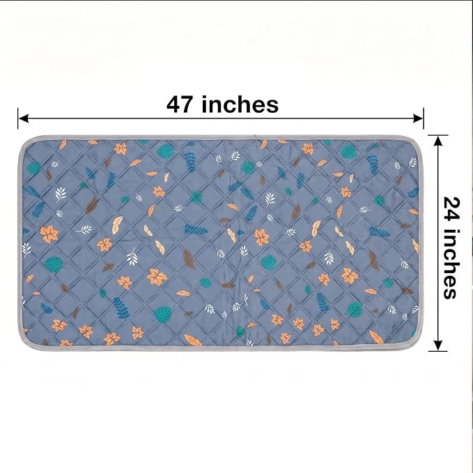 GuineaLoft™ Guinea Pig Cage Liner 2-Pack - Gray, 47" x 24" Reusable Washable Bedding, Absorbent & Waterproof Pee Pad for Model-A & C&C Cages, Rabbits, Dogs, Cats & Small Pets