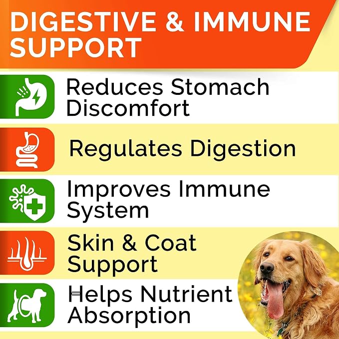 Glucosamine Treats for Dogs + Dog Probiotics Treats for Picky Eaters Bundle - Joint Supplement w/Omega-3 Fish Oil, Chondroitin, MSM and Digestive Support, Allergy, Gas and Constipation Relief