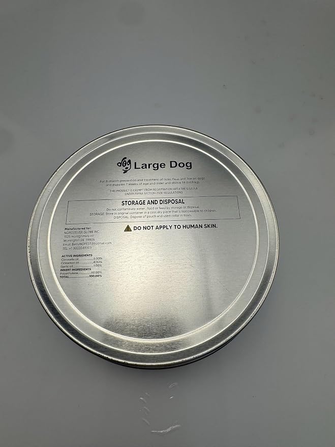 Collar for Dogs, Large Dogs Flea Collar (Pack of 1)