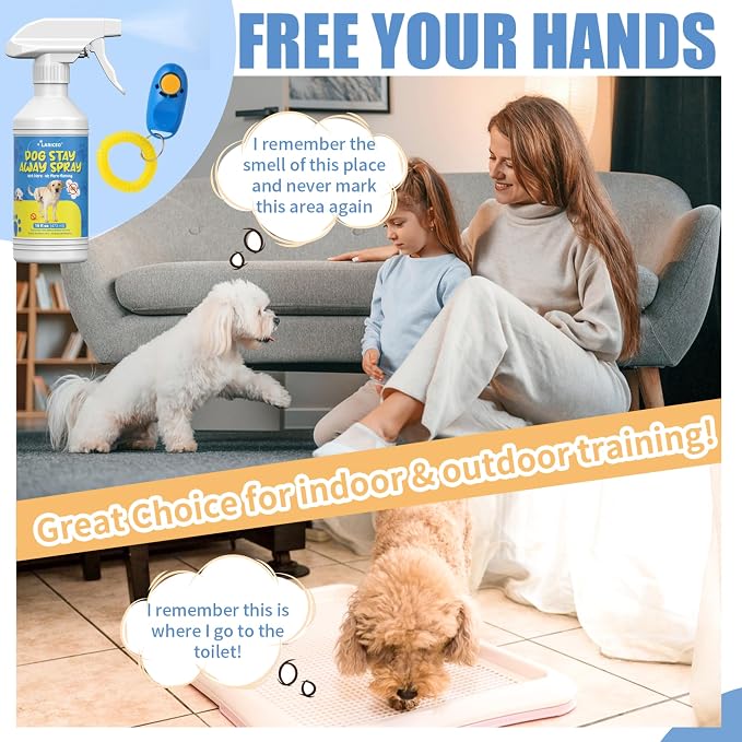 16oz Pet-Friendly Spray for Indoor Dogs, Solution to Keep Dogs from Marking Indoors, Behavior Support Spray to Stop Dogs from Marking, Effective Pet Behavior Aid