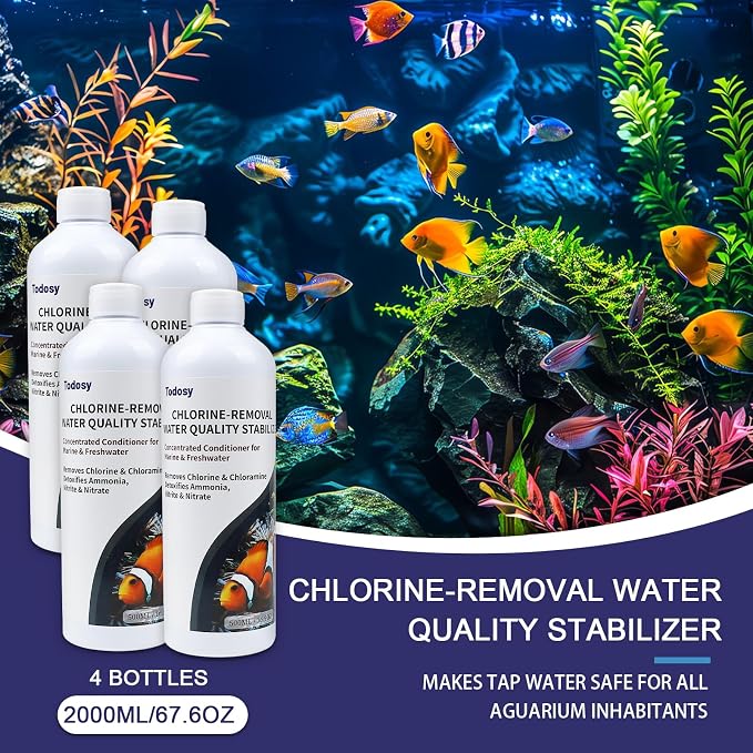 Aquarium Water Regulator and dechlorinator - 67.64 Ounce for Freshwater and Marine Aquariums (2000ML / 67.64OZ)