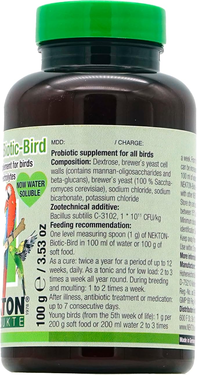 Nekton-Biotic-Bird Probiotic for Birds 100g, (3.5oz)