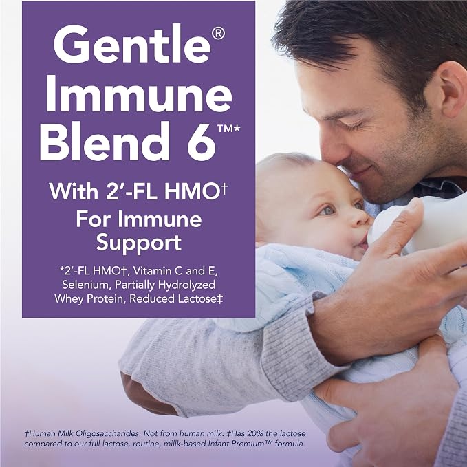Amazon Brand - Mama Bear Gentle Premium Baby Formula Powder, DHA for Brain Support, Gentle Immune Blend 6, 2'FL HMO, For Fusiness, Crying & Gas, 21.5 oz, 1.34 pound (Pack of 2)