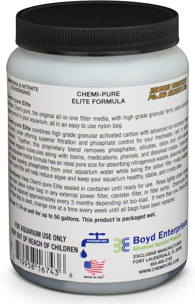 Boyd Enterprises ABE16743 Chemipure Elite for Aquarium, 11.74-Ounce (Pack of 2)