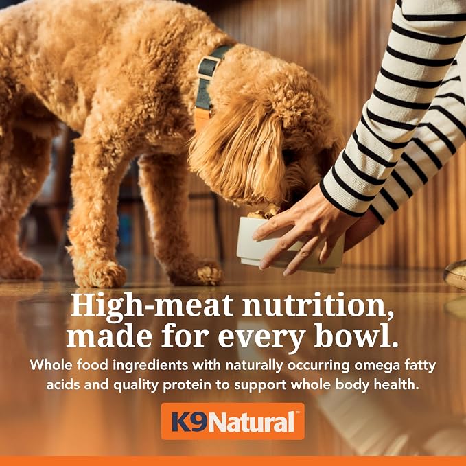 K9 Natural Lamb Freeze Dried Dog Food, High-Meat Natural Complete Meal or Meal Toppers for Dogs, Grass-Fed Lamb from New Zealand, Grain-Free, GMO-Free, Complete & Balanced Nutrition, 1.1lb