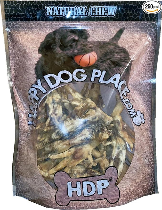 HDP Roasted Poultry Feet Dog Chew Flavor:Chicken Size:Pack of 250
