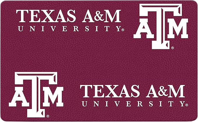 Texas A&M Aggies Officially Licensed Food and Water Mat for Dogs and Cats | 18" x 29" | Non-Slip | Water-Proof