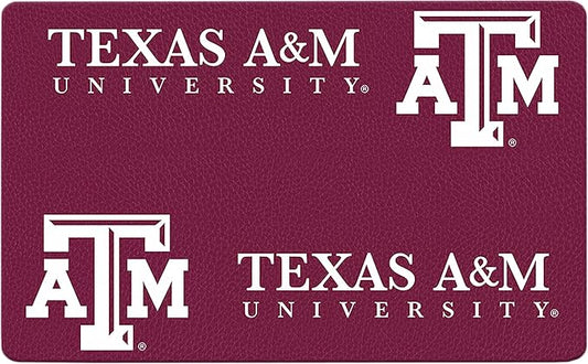 Texas A&M Aggies Officially Licensed Food and Water Mat for Dogs and Cats | 18" x 29" | Non-Slip | Water-Proof