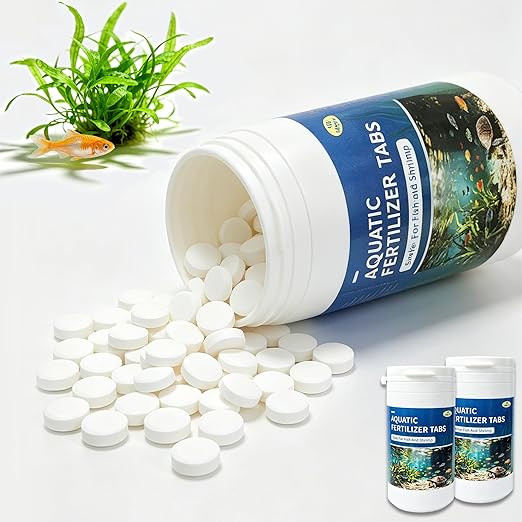 Root Tabs for Freshwater Aquarium Plants – Slow Release Plant Fertilizer, Safe for Fish and Invertebrates, Supports Strong Root Growth and Healthy Leaves, 100g/Bottle (2)