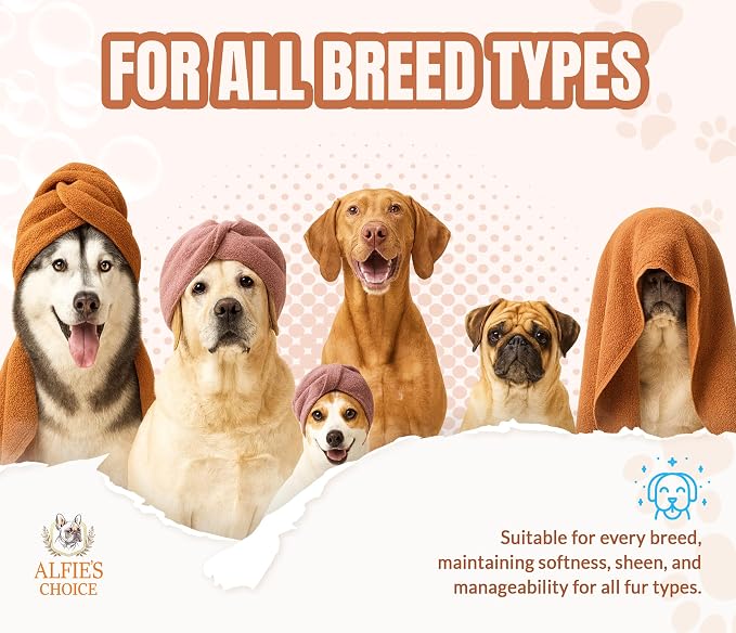 ALFIE'S CHOICE Puppy Shampoo and Conditioner Set | 16 fl oz Each | Gentle Formula for Sensitive & Itchy Skin | Panthenol & Sodium PCA | for Puppies, Adults & All Breeds