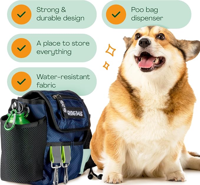 | The Original Dog Walking Bag | As Seen On Dragons’ Den | Lightweight & Practical Design | Carry Dog Toys, Dog Treats, Poop Bags & More With Ease | Extendable Shoulder Strap & Waistband