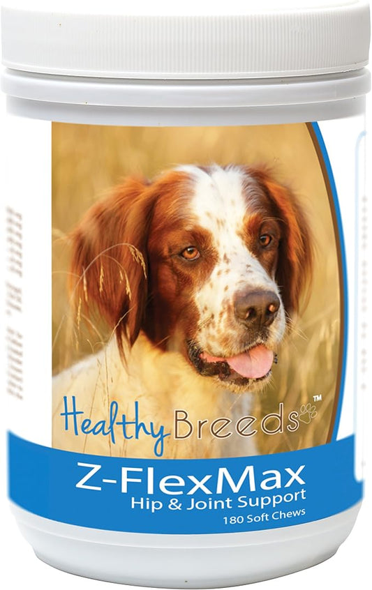 Healthy Breeds Irish Red and White Setter Z-Flex Max Dog Hip and Joint Support 180 Count