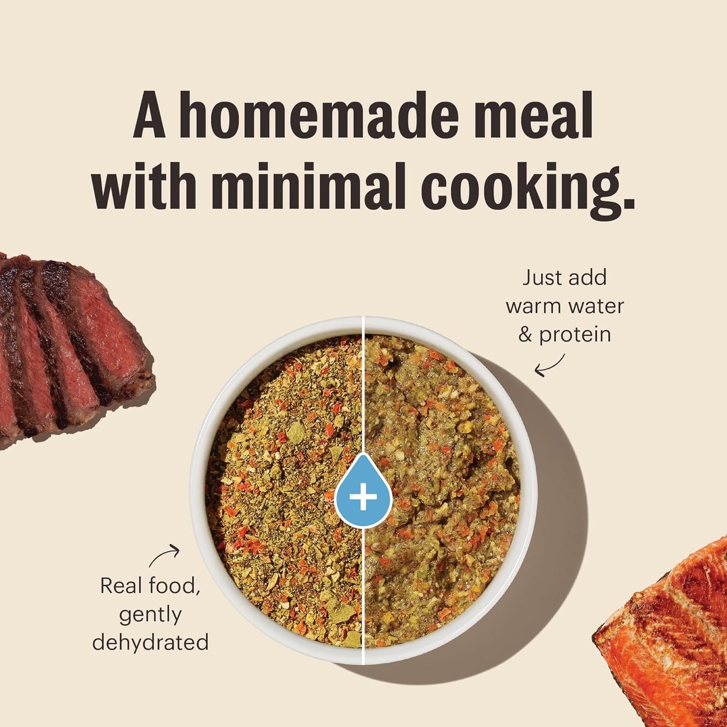 The Honest Kitchen Human Grade Dehydrated Grain Free Fruit & Veggie Base Mix Dog Food (Just Add Protein) - 7 Pound Box (Makes 12 Pounds)