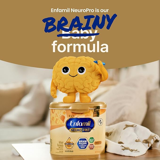 Enfamil NeuroPro Baby Formula, Brain Building Duo DHA & MFGM, Exclusive Immune Supporting HuMO6 Blend, Powder Infant Formula, Baby Milk, 2 Fl Oz, 24-Pack