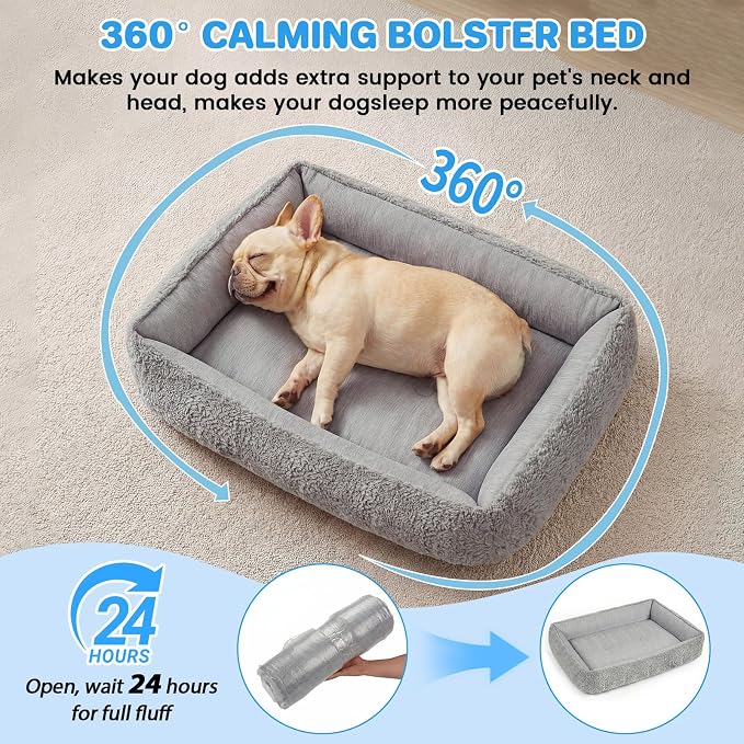 Cooling Dog Bed for Small Medium Dogs - Reversible Design (Ice‑Silk Cooling Layer | Sherpa Fleece Layer), Washable Dog Cooling Mat for Crates, Beds, Sofas 20" × 14"