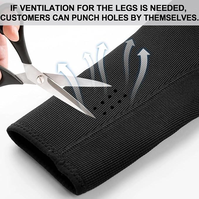 Front Leg Dog Recovery Sleeves - Cone Collar Alternative, Waterproof Abrasion-Resistant Washable 2.5mm Thick, Prevents Licking, Keeps Wounds Dry, 24-Hour Wear (Black, XL)