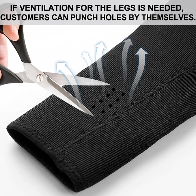 Dog Recovery Sleeves - Cone Collar Alternative, 2.5mm Thick Waterproof Abrasion-Resistant Washable, Prevents Licking and Biting, Keeps Wounds Dry & Enables 24-Hour Wear (Black, L)