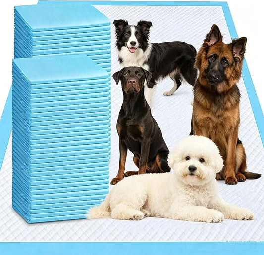 Puppy Pee Pads for Dogs 36"x55" 100 Count, Extra Large Dog Pee Pads, Leak-Proof & Super Absorbent Dog Pee Pads, Thicken Disposable Potty Pads Puppy Training Pads for Cats Rabbits
