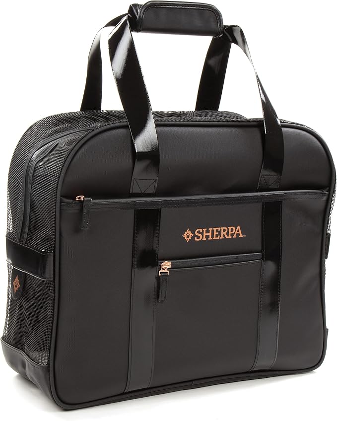 Sherpa Tote Around Town Travel Pet Carrier with Stay Clean Technology - Black, Small