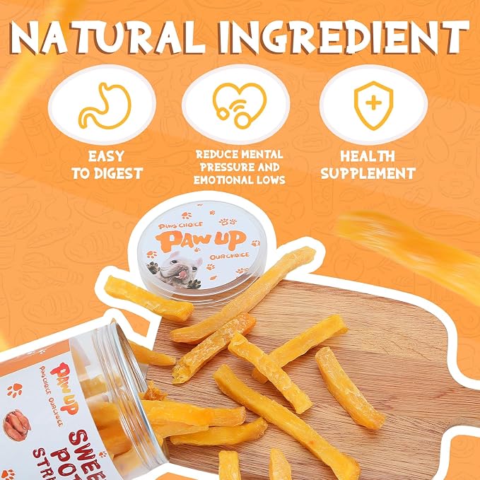 PAWUP Sweet Potatoes Strips &Chicken Wrapped Sweet Potato Dog Treats, Chewy Sticks for Small & Medium Dogs, Easy to Digest, 12.5oz