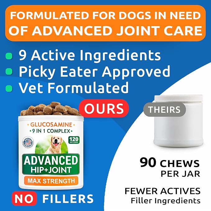 Glucosamine Treats + Omega 3 for Dogs Bundle - Senior Advanced Joint Health + Skin Allergy - Chondroitin, Omega-3 + EPA & DHA Fatty Acids - Hip & Joint Care + Itch Relief - 300 Chews - Made in USA