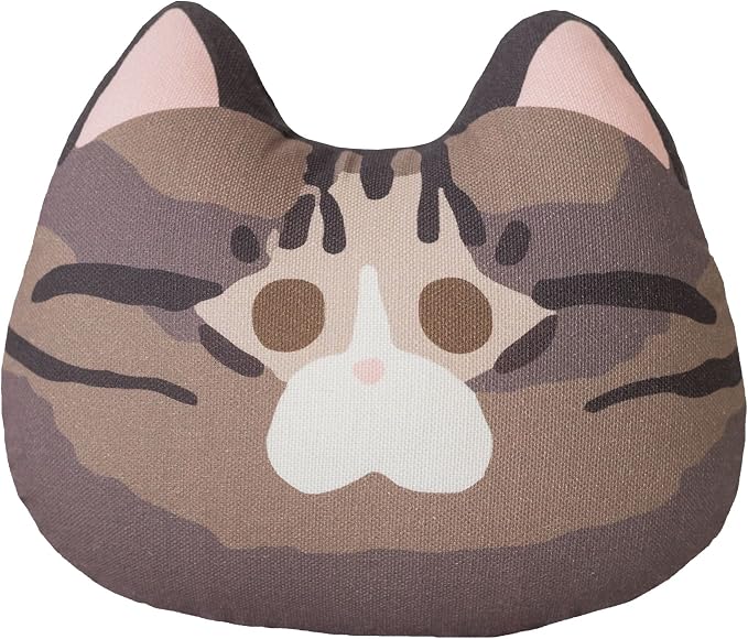 Gororong Premium Large 6" Cats Toy with Natural Catnip Inside for Indoor Cats - Bite Resistant & Refillable Cat Toys (Kong)