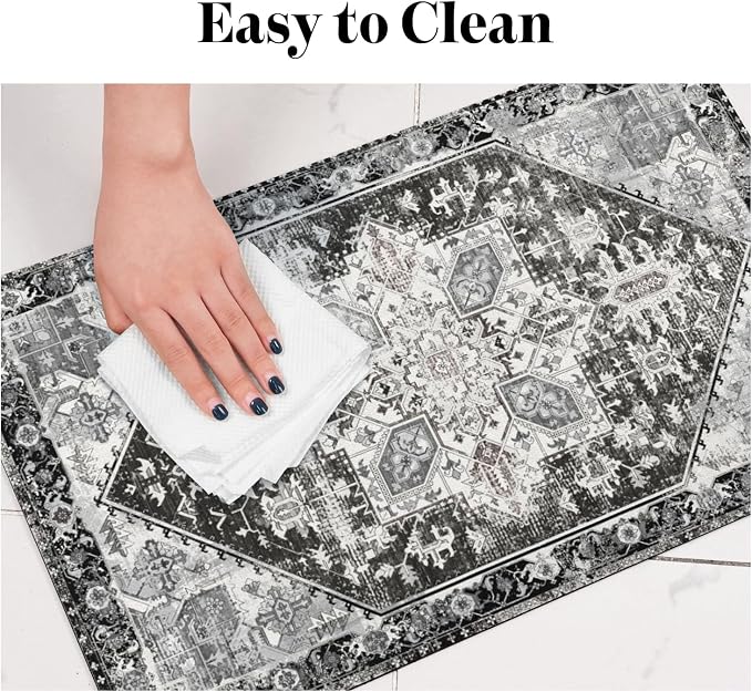 Dog Food Mats for Floors, Absorbent Dog Bowl Mat for Food and Water Dispenser Mat, Quick Dry Cat Food Mat Pet Supplies