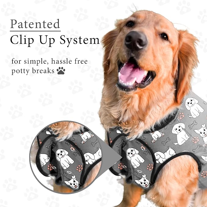 BellyGuard Dog Surgery Recovery Suit, Post-Op Dog Recovery Suit for Female Spay & Male Neuter, Comfy Onesie for Pets, Surgical Body Cover for Canine Healing Support