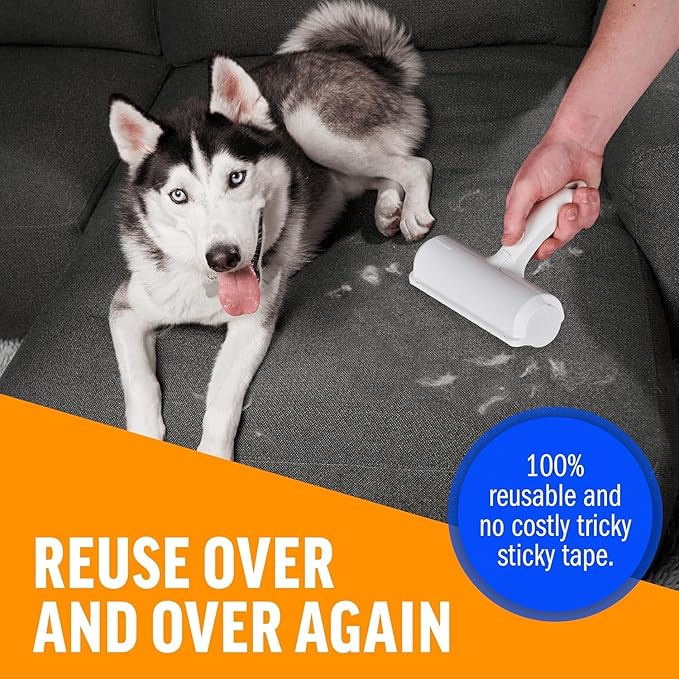Reusable Pet Hair Remover for Couch Carpet Clothing Bedding