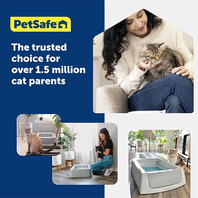 PetSafe ScoopFree Self-Cleaning Cat Litter Box Tray Refills with Sensitive Non-Clumping Crystals, 3-Pack