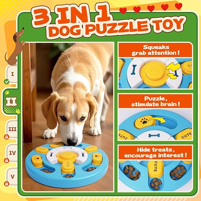Forfon 10 Pack Complete Dog Puzzle Toys Set-Dog Lick Mat & Feeding Bowl with Suction Cups for Small & Medium Breeds,Enrichment Toys for IQ Training & Mentally Stimulating