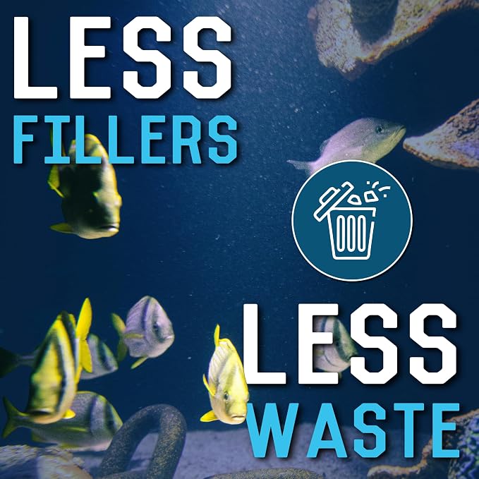 RON'S CICHLIDS African Cichlid Fish Food, Premium Tropical Fish Food Pellets with Protein, Veggies & Fruits for Healthier, Brighter & Bigger Tropical Fish & Cleaner Tanks, Big Boy Blend, 5 LB