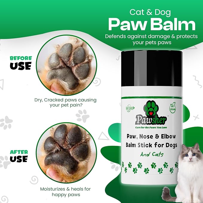 Cat Care Essentials: Cat Teeth Cleaning & Breath Freshener | Paw Balm Lick Safe | Fur Freshener Spray & Deodorizer Perfume | Refreshing & Calming Lavender Scent for in Between Baths