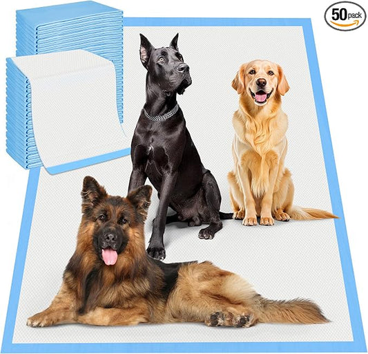 Boscute 4XL Thicken 6 Layers Ultra Absorbent Dog Pee Pads, 31”X47”Leak-Proof Odor-Control Quick Dry Puppy Training Pads Quick Dry Pee Pads for Dogs Cats Pets