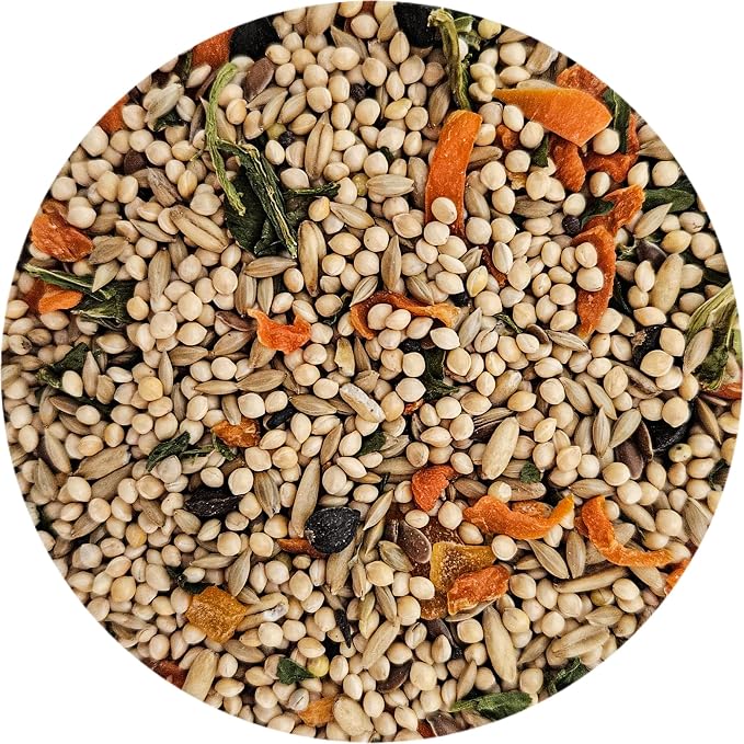 Parakeet Bird Food, 4 lbs Bag - Seed Mix for Parakeets Budgerigars Budgies