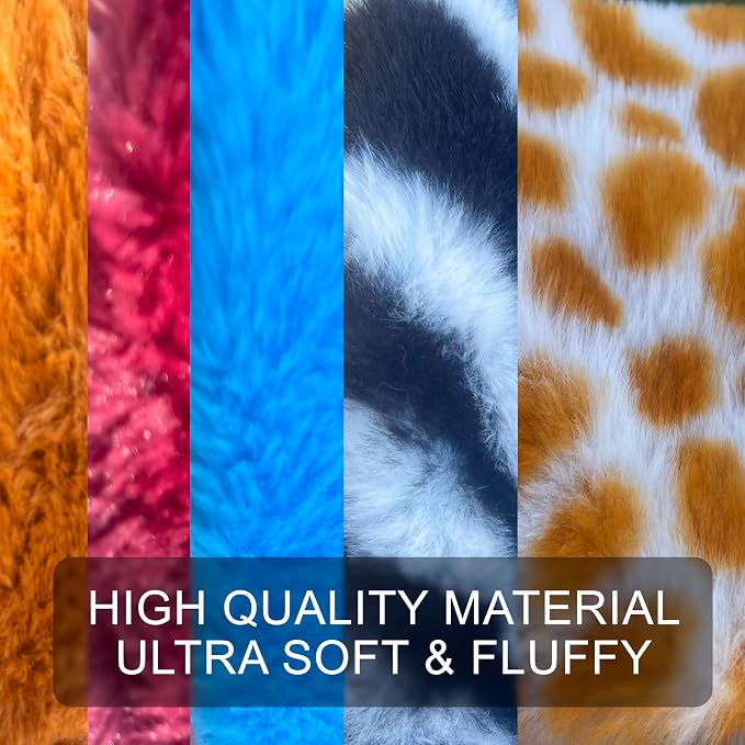 Jalousie 5 Pack Ultra Tough No Stuffing Squeaky Dog Toys for Large Dogs No Mess Interactive Durable Plush Chew Toy Indestructible Dog 6 Layers (5 Pack - Extra-Large - Premium Furrrr, X Large)