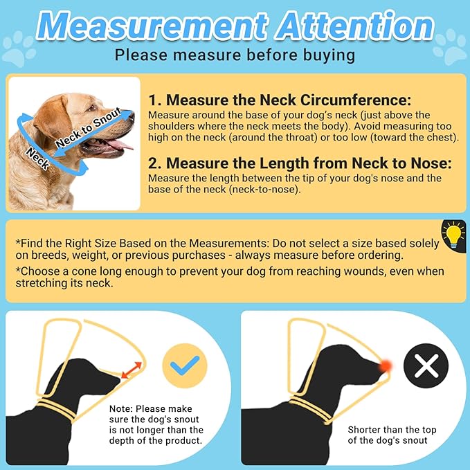Dog Cone to Stop Licking, Clear Recovery Collar with Detachable Zipper, Sturdy Elizabethan Collar for Large Medium Small Dogs, Soft Adjustable Cone After Surgery Patented, Khaki L