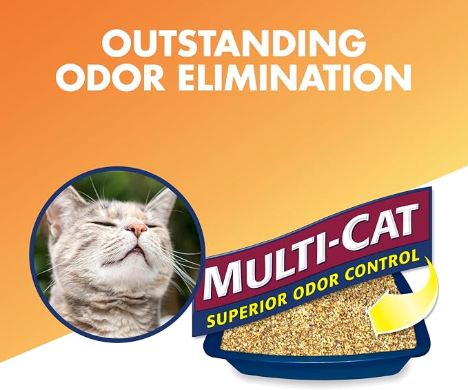 ARM & HAMMER Naturals Clumping Cat , Litter Odor Control, Multi Cat Litter, 18 lb. Bag